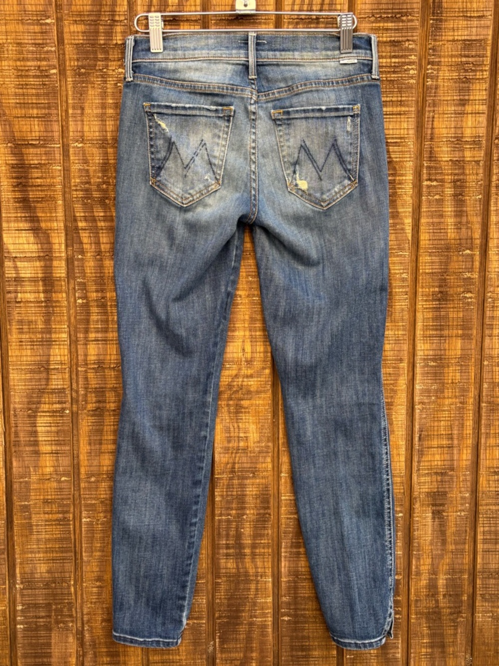 Mother The Vamp Rough It Up Skinny Jeans